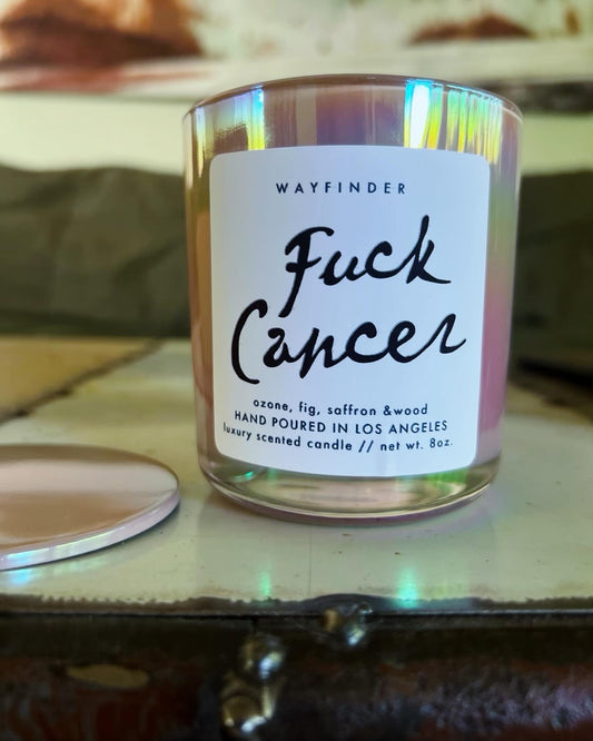 Fuq Cancer 8 oz. Hand Poured Luxury Candle